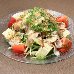 げんサラダ/豚しゃぶと水菜みょうがの和風サラダ