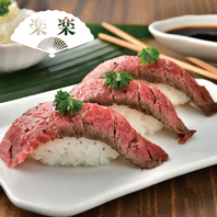 新鮮な肉寿司食べ放題をお楽しみください！