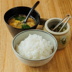 定食セット(ご飯・スープ・漬物)