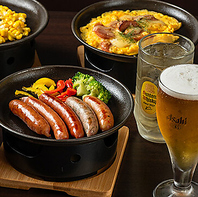 ビールと相性抜群！鉄板仕込みの本格ソーセージ♪