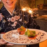 【誕生日・記念日に】デザートプレートサービス