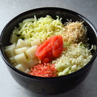 【餅明太チーズもんじゃ】