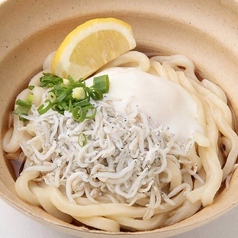 シラス温玉ぶっかけうどんの味わい♪の写真