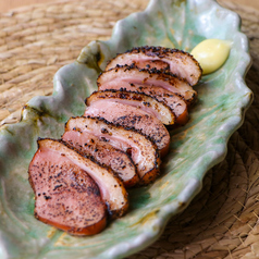 合鴨ロースの藁焼き