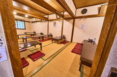 3名様がけのお座敷席です。