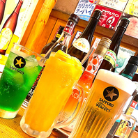 豪華なラインナップ！こだわりドリンク飲み放題