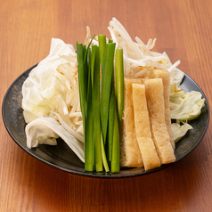 もつ鍋の野菜盛