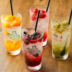 フルーツ沢山のサワー！ノンアルコールにもできます。