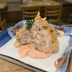 明太と大葉の蓮根挟み揚げ 明太マヨソース
