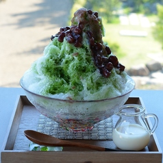 かき氷　特選抹茶ミルク（三重　美里氷使用）