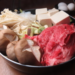 霜降高原牛のすき焼き！肉の旨みと脂の甘みはご飯お代わり必須の美味しさ◎極上の味わいをご堪能あれ