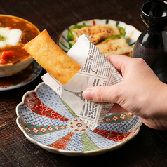 蟹クリーム春巻き