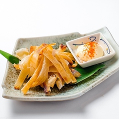 エイヒレの炙り/照り焼き炙りチャーシュー/炙り明太子(大和バイオレッツ)　各