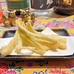 島らっきょうの天ぷら