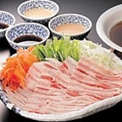 蕎麦つゆ仕立ての岩中豚しゃぶしゃぶ
