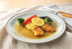 【シーフード】白身魚のグリル和風バターソース
