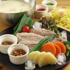 ■ 冷製ラムしゃぶ［〆ラーメン］セット ～「飲む点滴」で夏の身体を救う～