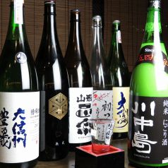 厳選焼酎や日本酒、ハイボール…豊富に取り揃えてます