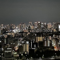 大阪梅田の夜景を一望