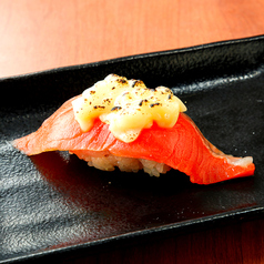 サーモンチーズ炙り/鯛塩レモン/海鮮ユッケの手巻き 各