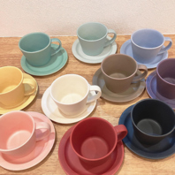 10色のカラフルなコーヒーカップ◎