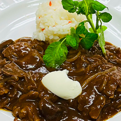 十勝牛のストロガノフ バターライス添え