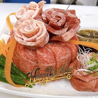 記念日お祝いに◆肉ケーキをお作りいたします！