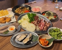 海鮮とジンギスカン 鮮炙(せんじゃく）のコース写真