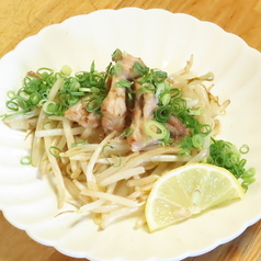 鶏ハラミもやし炒め