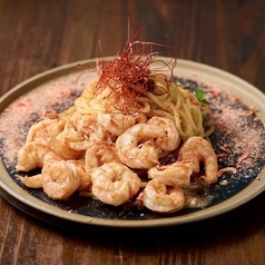 【当店名物】海老まみれパスタ
