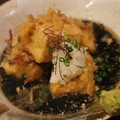 海苔の餡かけ揚げ出し豆腐