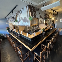 １F　カウンター席です