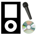 【4】マイク【5】iPod接続【6】CD・DVD再生