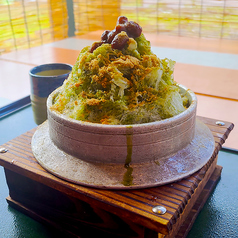 宇治抹茶の釜かき氷