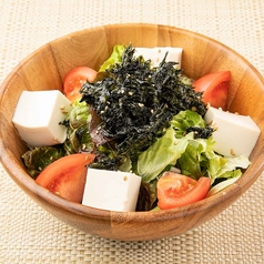 岩海苔と豆腐の健菜のサラダ