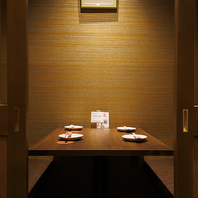 大事な方との語らいに邪魔をしないプライベート空間