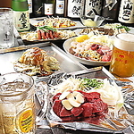 【女子会コース】海鮮塩そば・トマトチーズ玉、〆のアイス含む全7品で2200円(税込)とリーズナブル♪