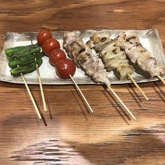 串焼き5種盛り合わせ　塩