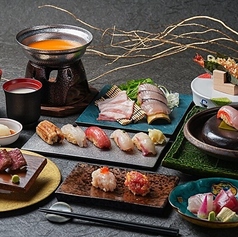 豆ふと鮨と和食 ひとひのコース写真