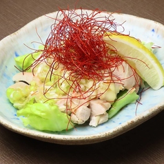 マーラーバンバンジー/蒸しどりのネギレモンソース/肉みそピーマン