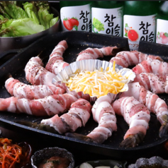 (2)一人前〈海老ギョプサル(1)のセット内容＋美容ミナリ〉