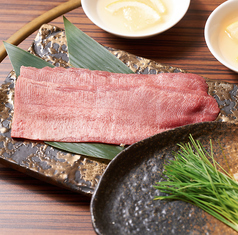 芽ねぎと食べる牛タンの瞬火焼きしゃぶ