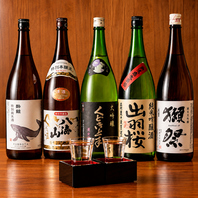 ■全国から厳選した日本酒と極上焼酎を味わう至高の銘酒