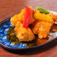 鶏天甘酢あんかけ
