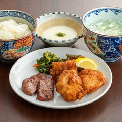 牛たん&桜姫ざんぎ定食