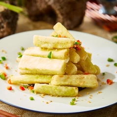 揚げ茄子の塩胡椒風味/石鍋麻婆豆腐/台湾野菜の豆チ炒め