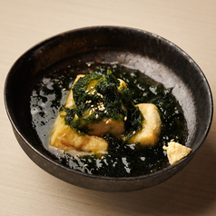 あおさの揚げ出し豆腐