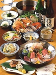 飲み放題付コース、会席コース、季節限定コースなど豊富なラインナップ