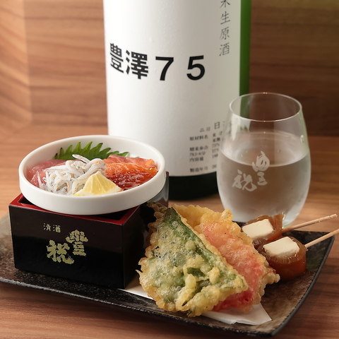 こだわりの日本酒に舌鼓♪