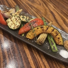 新鮮野菜の鉄板焼き